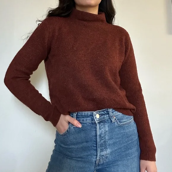 Rust Turtleneck Sweater - Picture 2 of 2